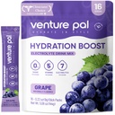 Venture Pal Sugar Free Electrolyte Powder Packets - Liquid Daily IV Drink Mix för snabb Hydration & Party Recovery | 5 Vitaminer & 7 Electrolytes | Keto Friendly | Non-GMO | Certified Vegan | 16 Sticks
