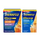 Theraflu Vaikea kylmä helpotus kuuma neste jauhe Combo: 12ct Daytime / Nighttime Honey Lemon Flavor + 6ct Honey Ginger Flavor