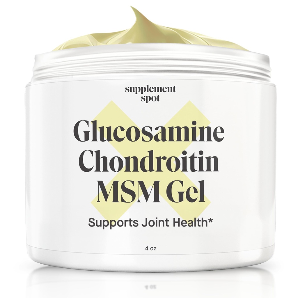 Glukosamiini Chondroitin MSM Gel (4 oz) - yhdessä Glukosamiinin, kondroitin, MSM & bromeliinin kanssa tukemaan naisten ja miesten yhteistä terveyttä (90 päivän tarjonta)