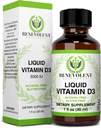 Hyvänhajuinen ravinto D3-vitamiini Drops 5000 IU - Potent & Effective 1000 IU / Drop - Nopea Absorbing Liquid Ravintolisä - 100% Alkoholiton ja Gluteeniton
