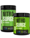 Jacked Factory NITROSURGE Pre harjoitus täydentää - Energy Booster, Instant Strength Voitot, Clear Focus & Intense Pumps - NO Booster & Powerful Preworkout Energy Powder - 90 tarjoilut, Blue Vadelma
