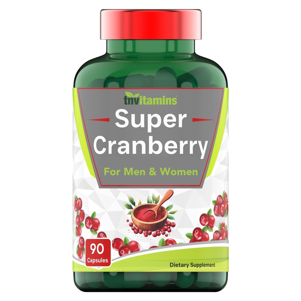Cranberry Pills för kvinnor och män (30.000 MG - 90 kapslar) | Stöder urinvägshälsa * Cranberry Concentrate Supplement | Bladder & Kidney Support * Stöder kvinnors hälsa * Antioxidanter