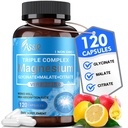 ASSR Triple Magnesium Complex ... 300 mg Magnesium Supplement Glycinate, Malate & Citrate... Tuet rentoutumista, lihasten ja hermojen toimintaa.