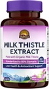 Vitalitown Organic Milk Thistle Antioksidantti tuki, Detox & Cleansing, 120 Vegan Caps