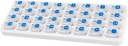 Månadspiller Organizer, Large Travel Pill Box 31 Day, Daily Pill Case, Pill Holder Container för vitamin, medicin, tillägg, fiskolja, Clear