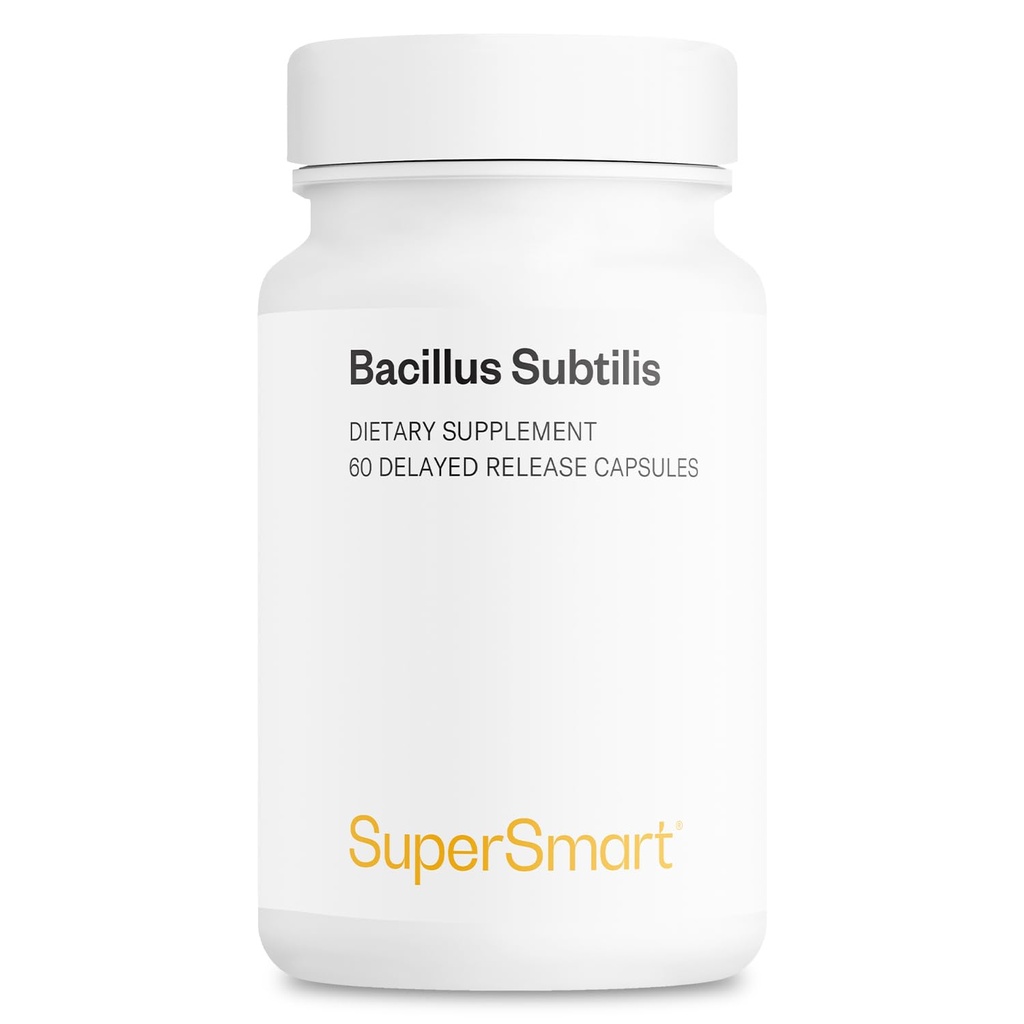 Supersmart - Bacillus Subtilis 3 miljardia PMY/ vrk (High Potency) - Spore Probiotic Supplement ...