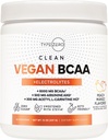 Ultra Clean Vegan BCAA Powder + Electrolytes (Peach Mango | 6G) 2:1:1 Sugar-Free / No Sucralose BCAAs Amino Acids Supplement för kvinnor / män - Bästa BCAA Vegan Amino-syror efter träningsdryck