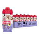 SlimFast Protein Shake med koffein, Caramel Macchiato- 20g Protein, Meal Replacement Shakes, High Protein med låg Carb och låg socker, 24 Vitaminer och mineraler, 12 greve (Pack av 1)
