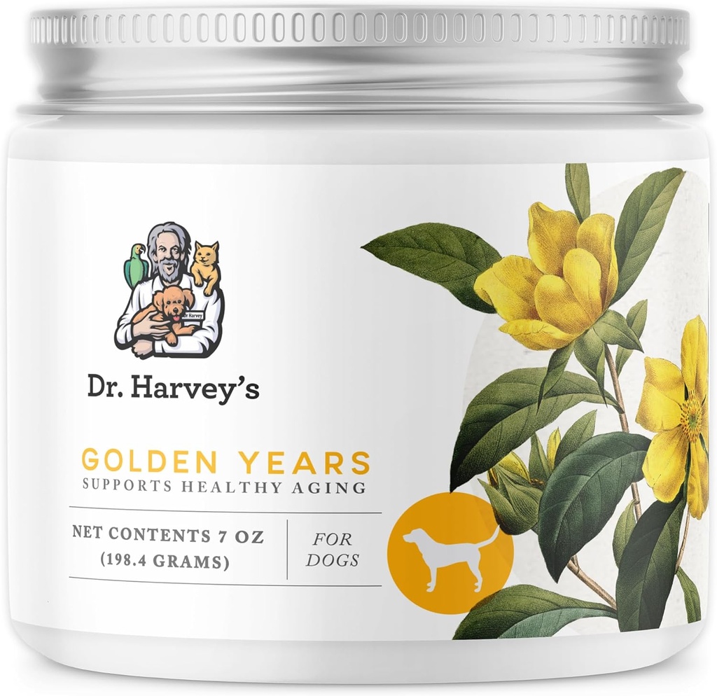 Tri Harvey's Golden Years Geriatric Herbal Supplement for Senior Dogs, 7 Oz