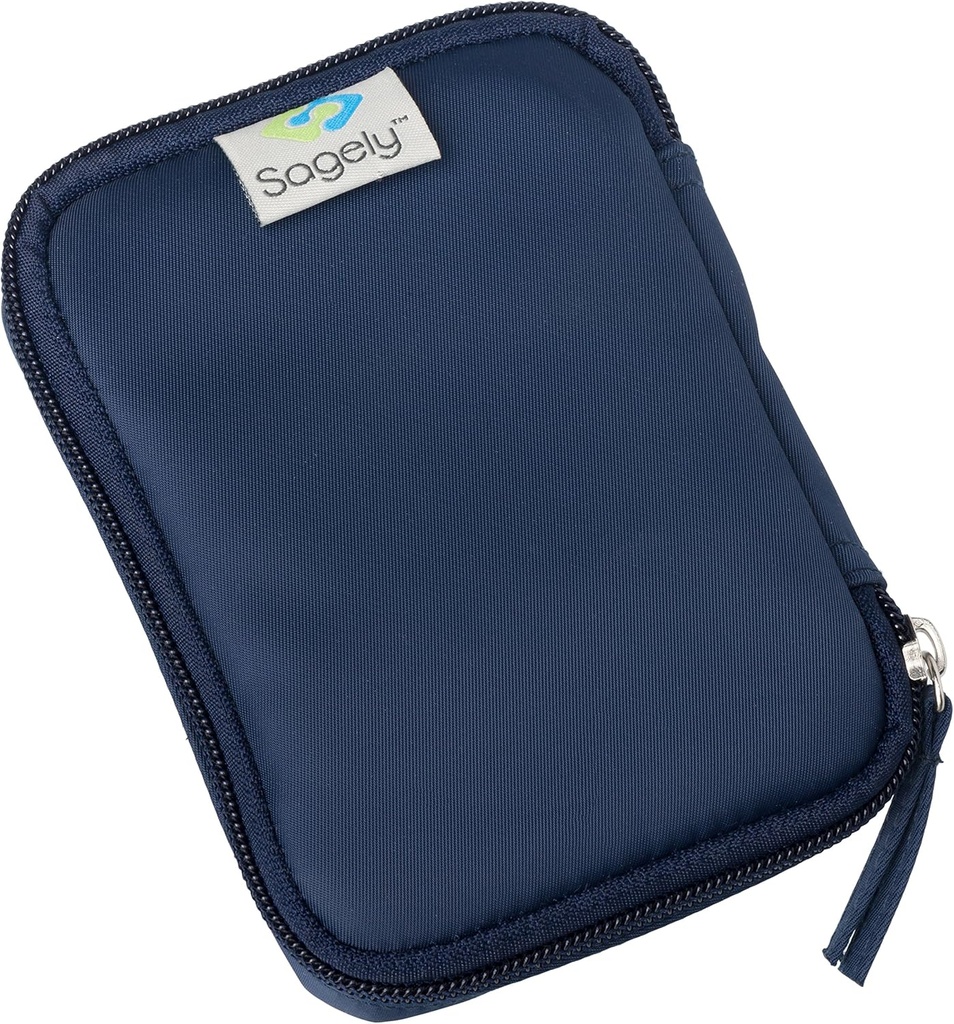 Sagely Navy Weekend Travel Portable Medicine Pouch Pill Bag 3 Sagely Smart XL Weekly Pill Organizer Pods
