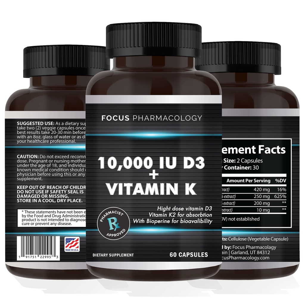 K2-vitamiini D3 lisävahvistus täydentää Luu 