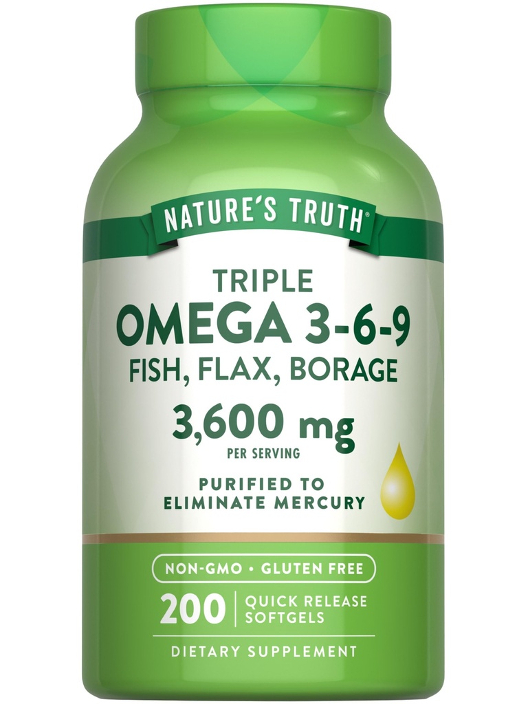 Nature's Truth Triple Omega 3 6 9 