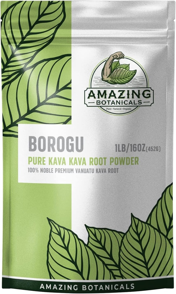 Hämmästyttävä kasvitieteellinen Kava juuri - Tuore Borogu Kava juuri - 100% Jalo Kava-Kava 16oz/1lb, 1 punta pussi Pure Finest tuore Vanuatu Kava juuri