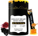 Himalayan Pure Nutritious Shilajit Honey Sticks Gold-Safron, Honung - 75% Fulvic Acid, 85 + Trace Minerals - för Män Kvinnor - 30 Sticks (Shilajit Honey 30 Sticks)