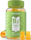 Sokeriton B2-vitamiini Gummies- Riboflaviini 400 mg 200 mg magnesiumilla, CoQ10 aikuisille ja lapsille, Vegaani, 60