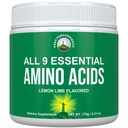 Alla 9 viktiga aminosyror pulver med 26 kliniska studier. EAA 32X Effektiv vs BCAA / BCAAS Branched Chain Aminos. Pre eller Post Workout EAA Supplement för energi och muskeltillväxt. Lemon Lime