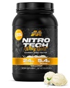 MuscleTech Whey Protein Powder (Vanilla Cream, 2LB) - Nitro-Tech Whey Protein Isolate Smoothie Mix Lean Muscle & Recovery - 24g Whey Gold for Women & Men - Pakkaus Toukokuu Vary