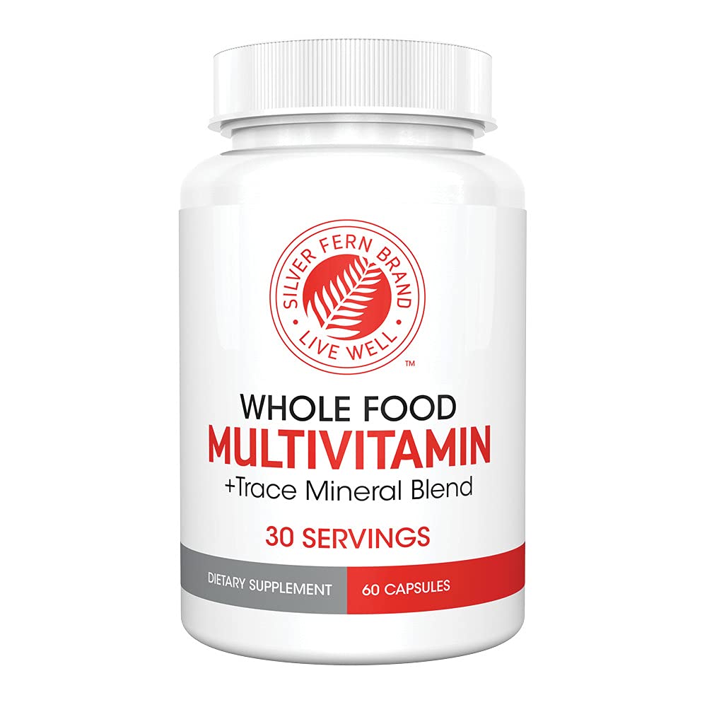 Hopea Fern Koko ruoka Päivittäinen monivitamiini w / Trace Mineral Blend täydennysosa - 1 pullo - 60 Vegicaps - 30 päivän tarjonta - luonnollinen, ei-GMO, vegaaninen, miesten & naisten monivitamiini - nolla synteettisiä