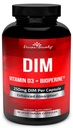 DIM täydentää 250mg D3-vitamiini Plus BioPerine - diindolyylimetaani Menopause & Estrogeeni tuki, Hormonitasapaino tuki naisille ja miehille - 90 kasvissyöjä Caps