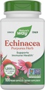 Nature's Way Echinacea Purpurea Herb, Immuno Support Supplement*, 1200 mg per 3-kapseleita tarjoilu, ei-GMO-projekti todennettu, vegaaninen, 100 kapselia (Packaging May Vary)