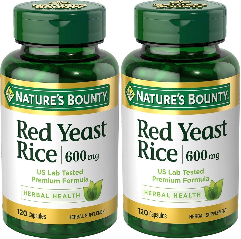 Luonnon Bounty Red Yeast Rice 600mg 120 kapselia (paketti 2)