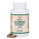 Cistanche Tubulosa Extract 500mg Per Serving (120 kapselia) Cistanche Testosteroni Supplement for Men (Standardoitu sisältää ekinakosidit ja Acteosidit) Double Wood