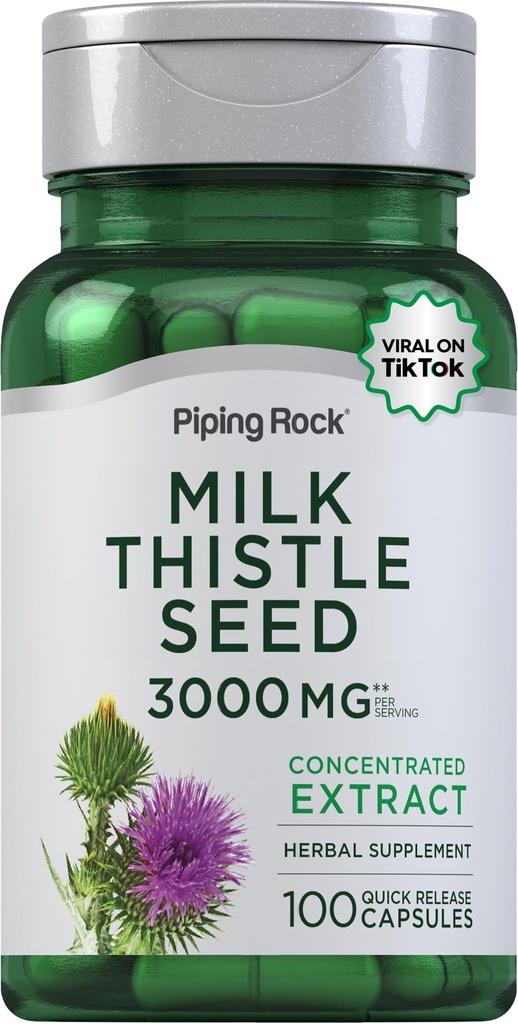 Piping Rock Milk Thistle Supplement 3000 mg 