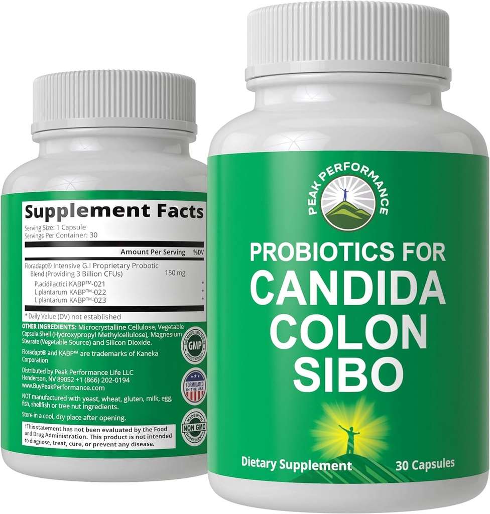 Probiootit Candida, Colon Cleanse, IBS, ja SIBO tukea. Tohtori Suositeltava ominainen Microbiome Nollaa Probiootti täydentää. Gut Health ja liikakasvu hoito kapselit naisille ja miehille