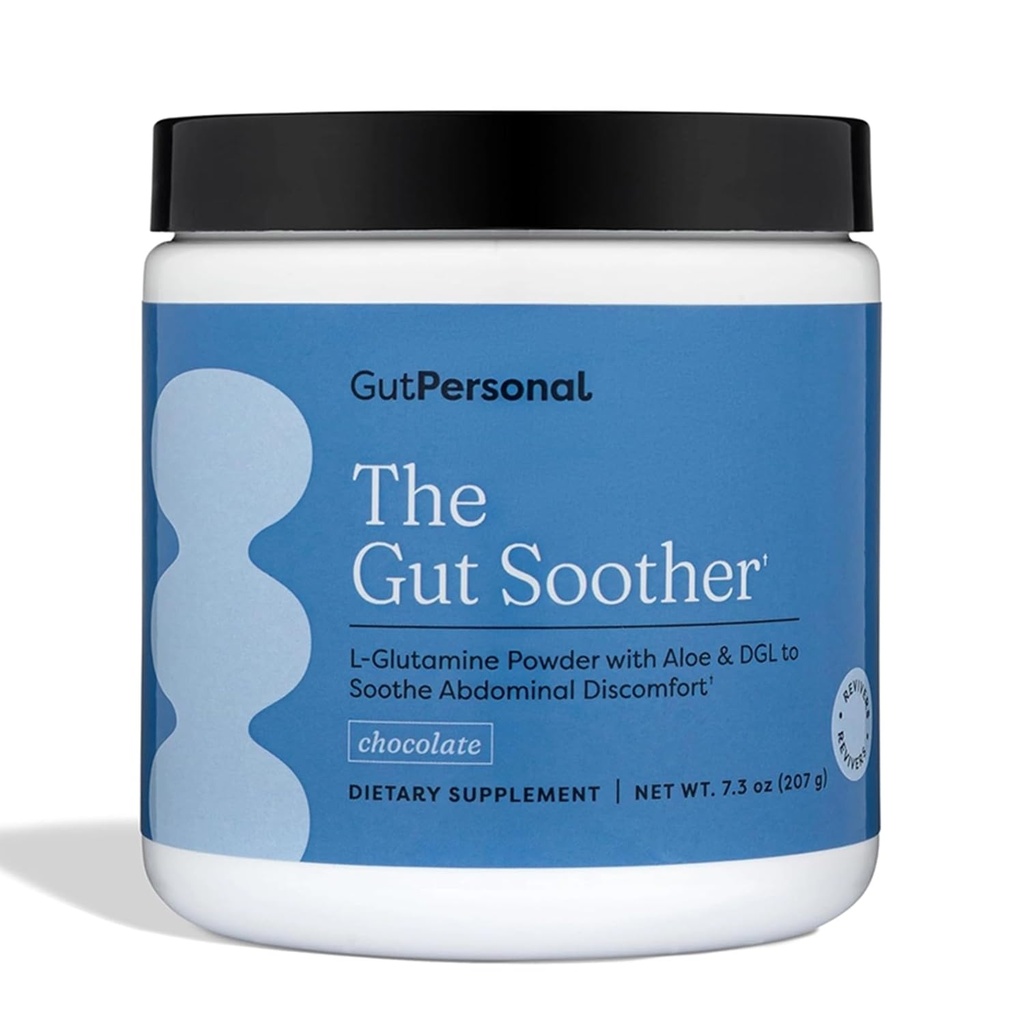 GutPersonal Gut Soother L-glutamiini Powder täydennysosa: Palauta Gut Lining, rauhoittaa Dgestive Discomfort Vaikka edistää yleistä Gut Health, 30 tarjoilut (suklaa)