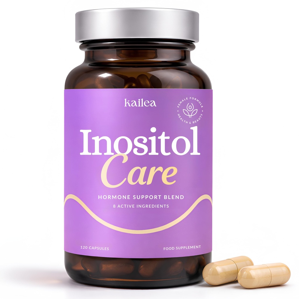 8-in-1 PCOS Support Supplement - 2000mg Myo Inositol, NAC, Maca Root, Kaneli, Kromi, Folaatti, Sinkki, D3-vitamiini . Hormoni Balance, Munasarja terveys ja painonhallinta Tuki 30-päivä