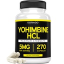 Yohimbine HCL 5mg miehille ja naisille (270 kapselia) Lisää Potent Than Yohimbe Bark Powder - Laatutakuu - Kolmas osapuoli testattu Potenssi & Puhtaus - Vegan, Gluteeniton & GMO - USA Made