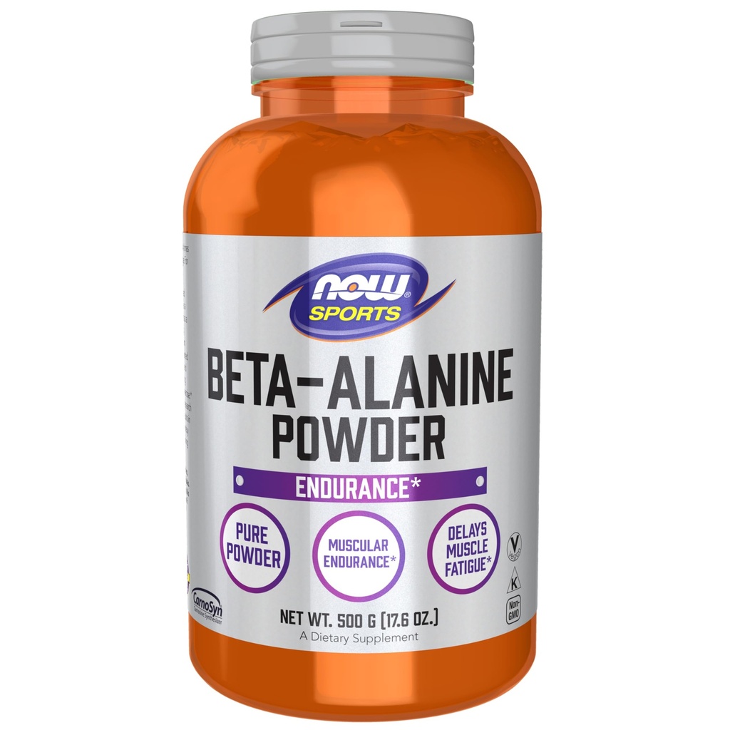 Now Foods Sports Nutrition, Beta-Alanine Pure Powder 2000 mg, muskulosendurance*, 500 Gram
