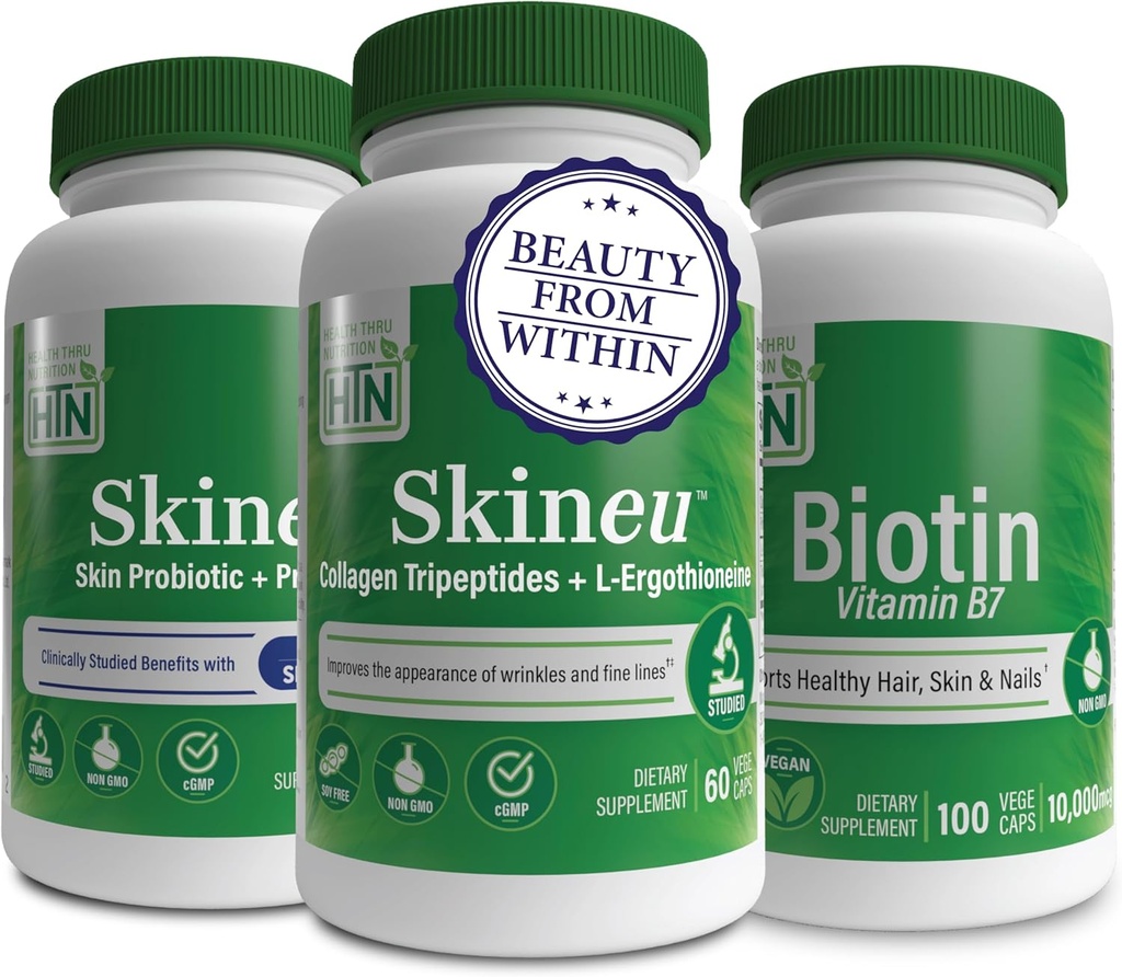 Health Thru Nutrition Kauneus sisällä Booster Pack Featuring Skineu Probiootit 