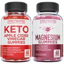 60 Keto Apple Cider Vinegar Gummies Advanced Weight Loss + 60 Magnesium Gummies Formualted med 770 MG Magnesium Citrate.