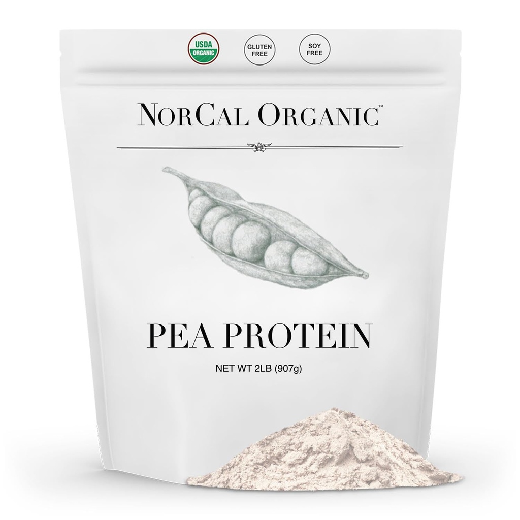 NorCal Organic - Premium Pea Protein Isolate - 100% Vegan ja Organic - UNFLAVORED - 2 punta (Pack of 1) - 35 Tarjoukset