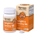 Renzon Bright & Brainy B6-vitamiinia, lasten B6-vitamiinia, 60 sokeritonta hyytelöä, Oh Oh Oh Oh Orange Flavored