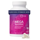 Microbiome Labs MegaSporeBiotic Probiotics for Women & Men - Spore-Baseed Probiotic for Gut Health & Digestive Support - Hylly-Table, Matkustaa-Ystävällisesti, Miesten & naisten Probiootit (60 kapselia)