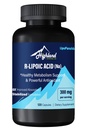 R Lipoic Acid (Na) 300 mg per portion, 120 kapslar, upp till 5X förbättrad absorption, utmärkt näringstillskott för hälsosamt metabolismstöd och antioxidanter-1 flaska