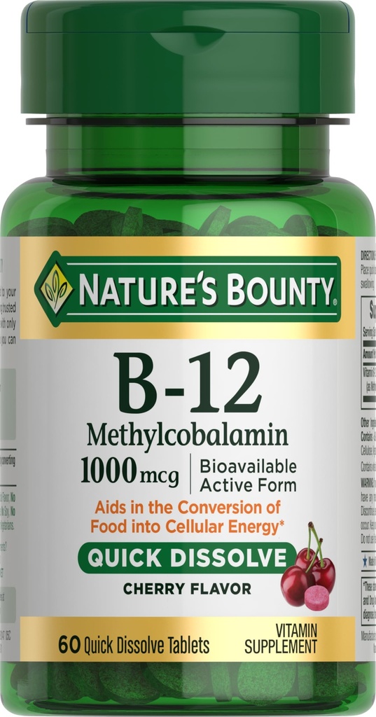 Naturens Bounty Vitamin B12, 60 Count