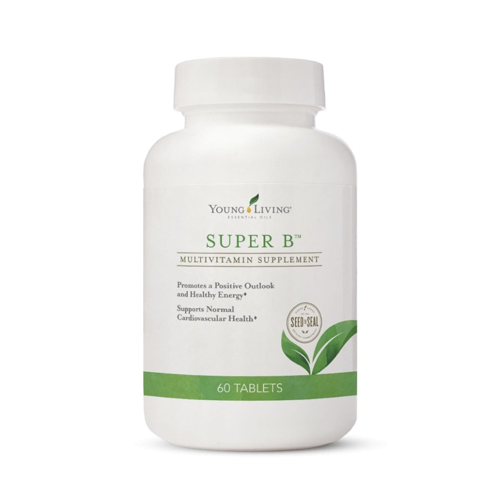 Young Living Super B Tabletit, 60 Count Bottle ... B-vitamiinit ja mineraalit... tukee terveellistä energiaa...