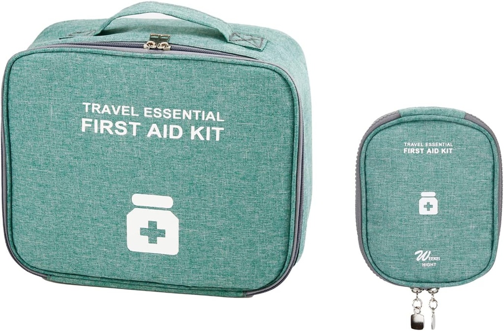 Tyhjät ensiapulaukut, matkalääketieteen laukku, lääkintätarvikkeet Järjestäjälaukku, Kannettava Kit matka, Auto, Koti, Telttailu, Toimisto, Retkeily, Ulkona (Cationic Green)