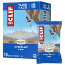CLIF BAR - Energy Protein Bars - Chocolate Chip - valmistettu luomukaura - energiapatukat - ei-GMO - (15 pakkaus)