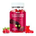 Glukosamiini Chondroitin Gummies - 3000MG Extra Strength Yhteinen tuki täydentää MSM & Elderberry, joustavuus, antioksidantti Immuuni tuki Gummy aikuisille, miehet & naiset - 90 vadelma Gummies