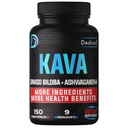 9in1 Kava Kava kapselit 5- Month Supply 15:1 uute uni, mieli ja immuuni tuki - 9 Natural Yrtit Sisältää Ginkgo, Ashwagandha, Graviola, Valerian & More - 150 Vegan kapselit