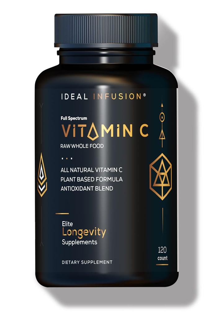 Ihanteellinen infuusio Koko ruoka C-vitamiini Complex: 675mg Organic C-vitamiinia appelsiinit ja Acerola Marjat luonnon ruokaa perustuvat Bioflavanoidit (60 Servings) Kasvipohjainen C-vitamiini, Vegan, ei-GMO