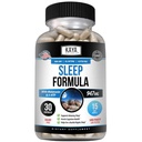 Kaya Naturals - Sleep Support Formula melatoniini - Tuki vitamiini täydentää - uni stressi ja mieliala tuki - L-Tryptofaani, Passion Flower, Ashwagandha ja enemmän (30 kreivi)