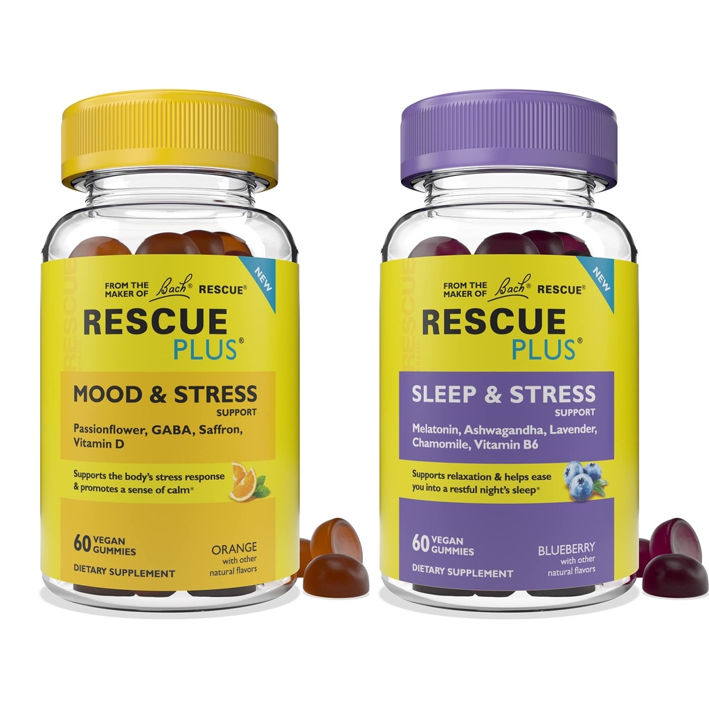 Bach RESCUE Plus Gummy Day & Night Bundle 2 x 60