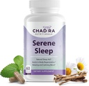 Serene Sleep Formel | Rest-Boosting Magnesium Citrate W/Melatonin, Passion Flower, Calcium och L-Theanine | Natural Deep Sleep Vitamins för vuxna - 60 Caps, 30 Day Supply