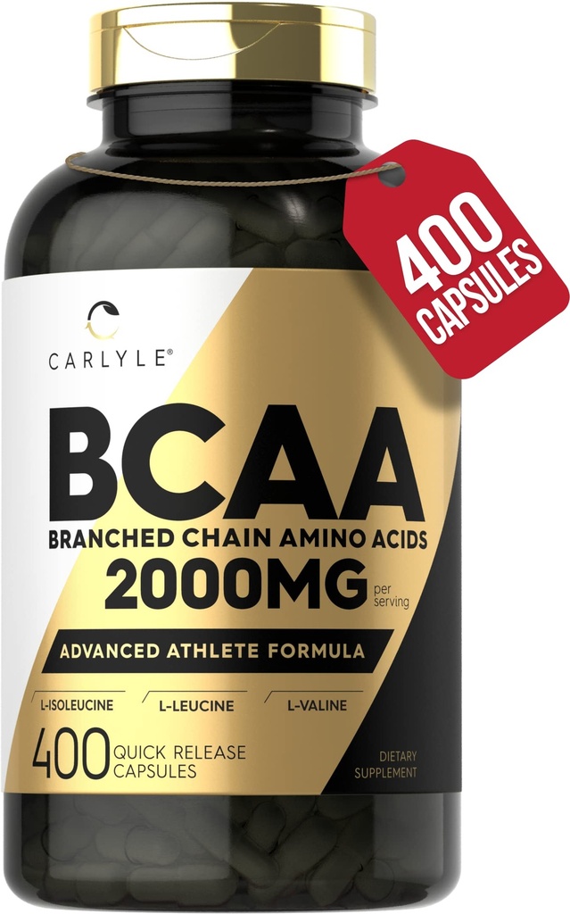Carlyle BCAA kapselit ... 2000 mg ... 400 jauhepillerit.........................................................................................................................................................................................................................................