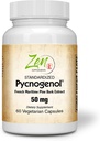 Zen lisäravinteet Pycnogenol 50mg - Standardoitu ranskalainen Maritime Pine Bark uute antioksidantti & tulehdus tuki - ei-GMO, Gluteenittomia & soijattomia 60-Vegcaps